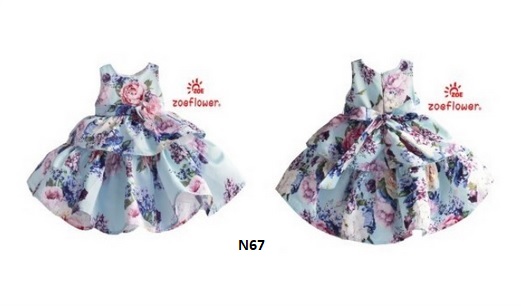 gaun pesta bunga flower cantik